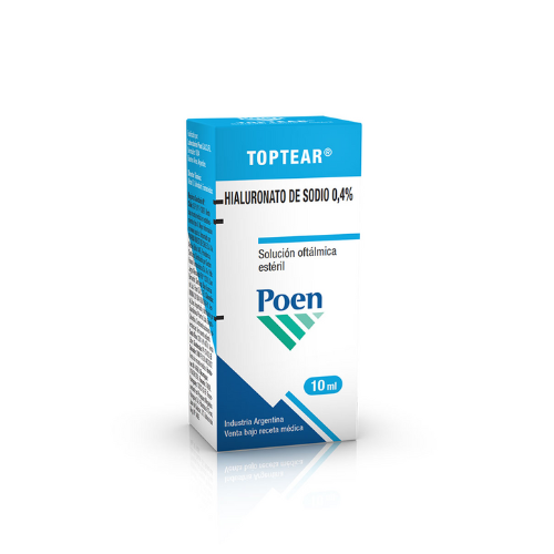 TOPTEAR HIALURONATO DE SODIO 4MG SOL OFT 10ML